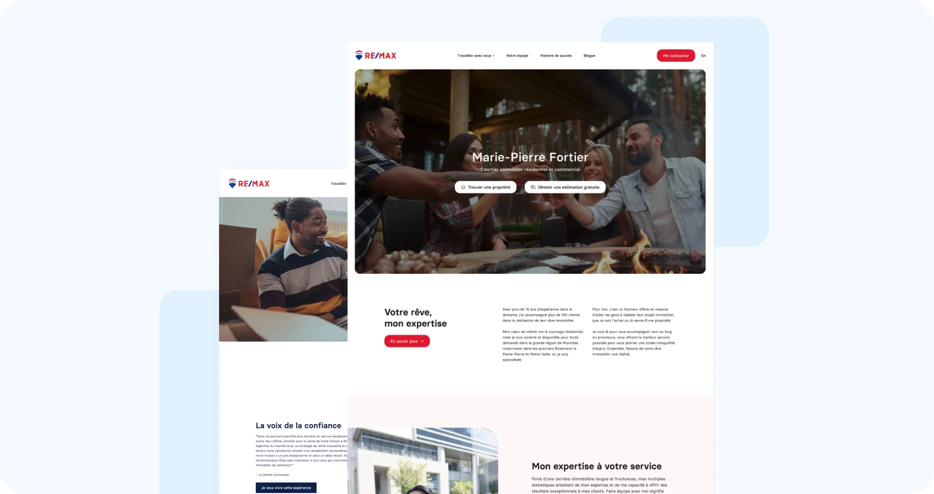 Site Web professionnel pour courtiers immobiliers