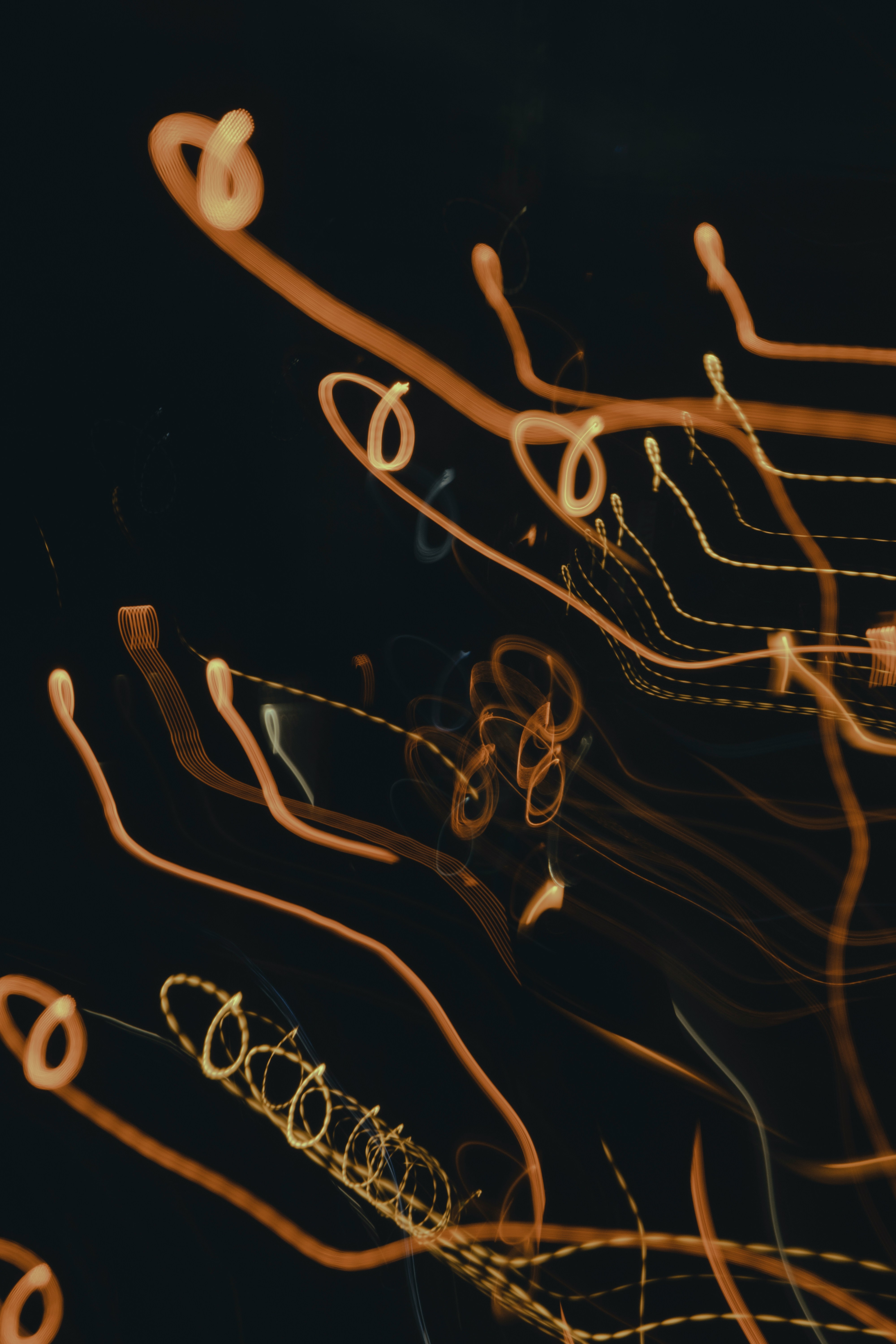 a close-up of a string of scissors