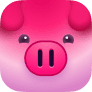 Digital Piggy Bank app icon of a pink pig
