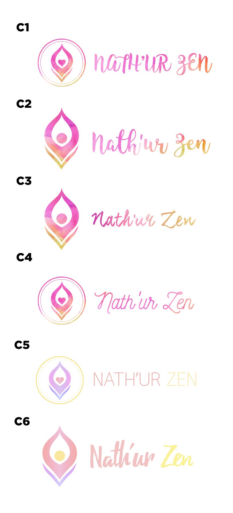 NATHUR ZEN logo draft by Suzaku Productions