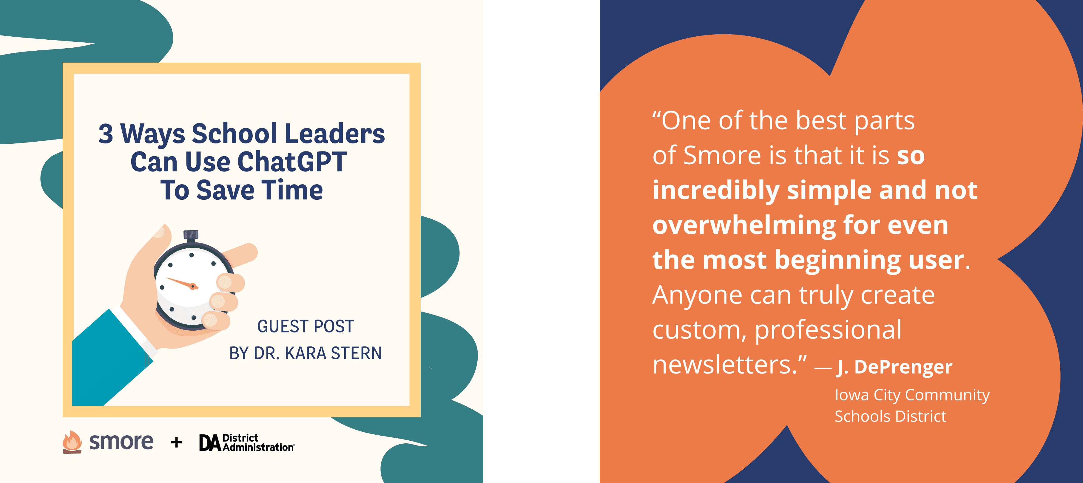 Square 1080x1080 ads and social posts for guest blog posts and testimonials