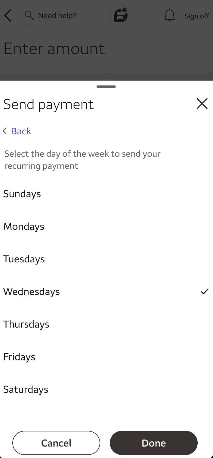 First iteration screen 3
