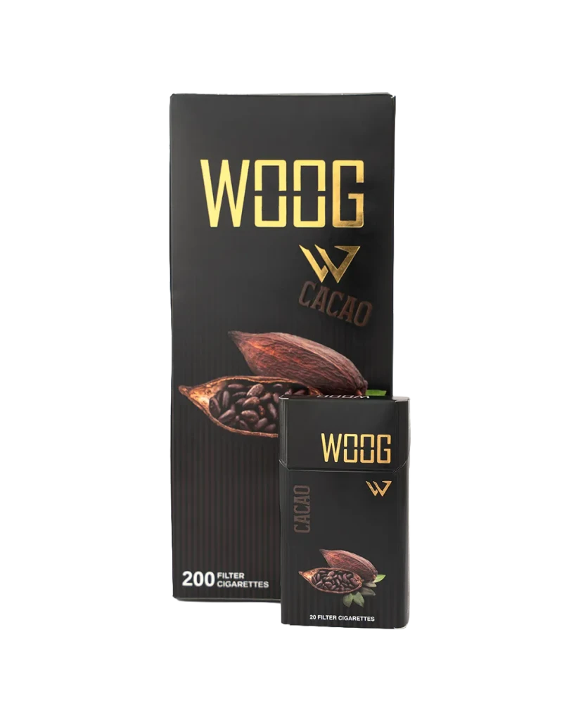 Woog Chocolate cigarette pack.