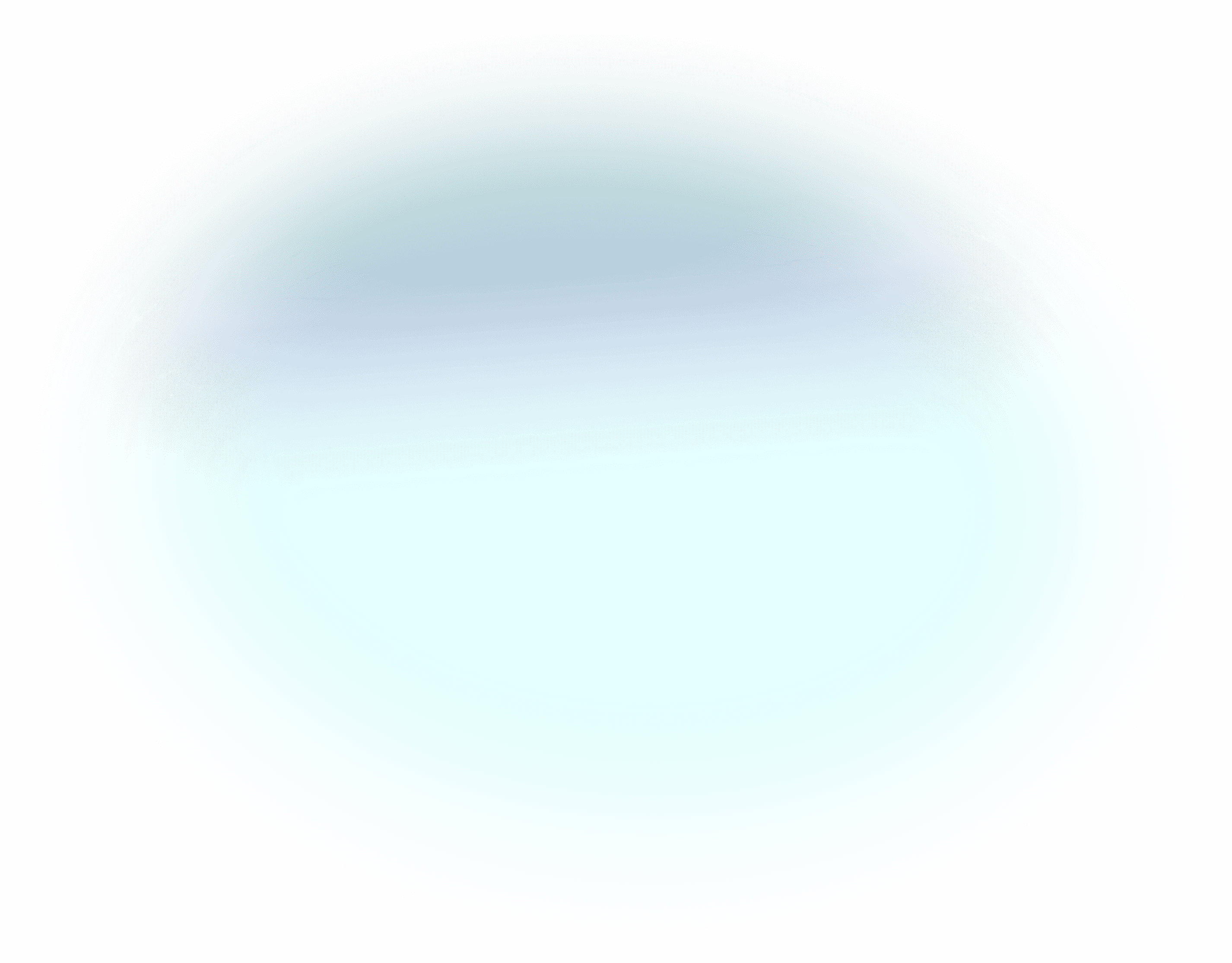 A smooth, oval shape with a gradient of light blue to white, set against a gray background.