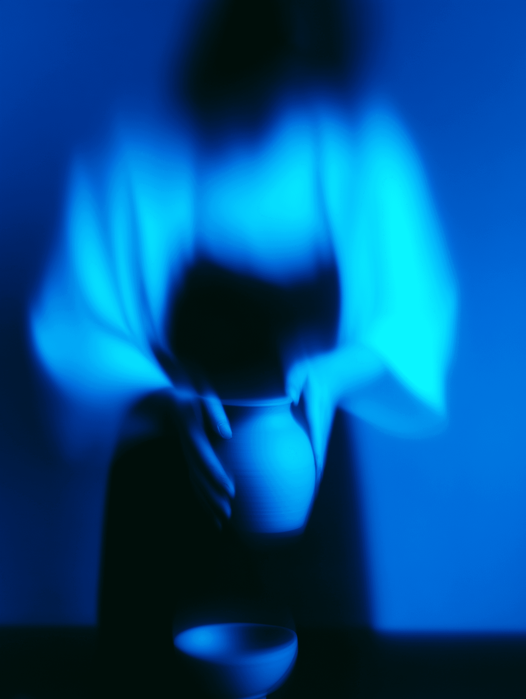Blue Glow: Studio Portrait Series