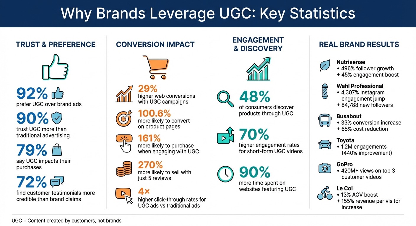 User-Generated Content Statistics and Impact on Brand Performance