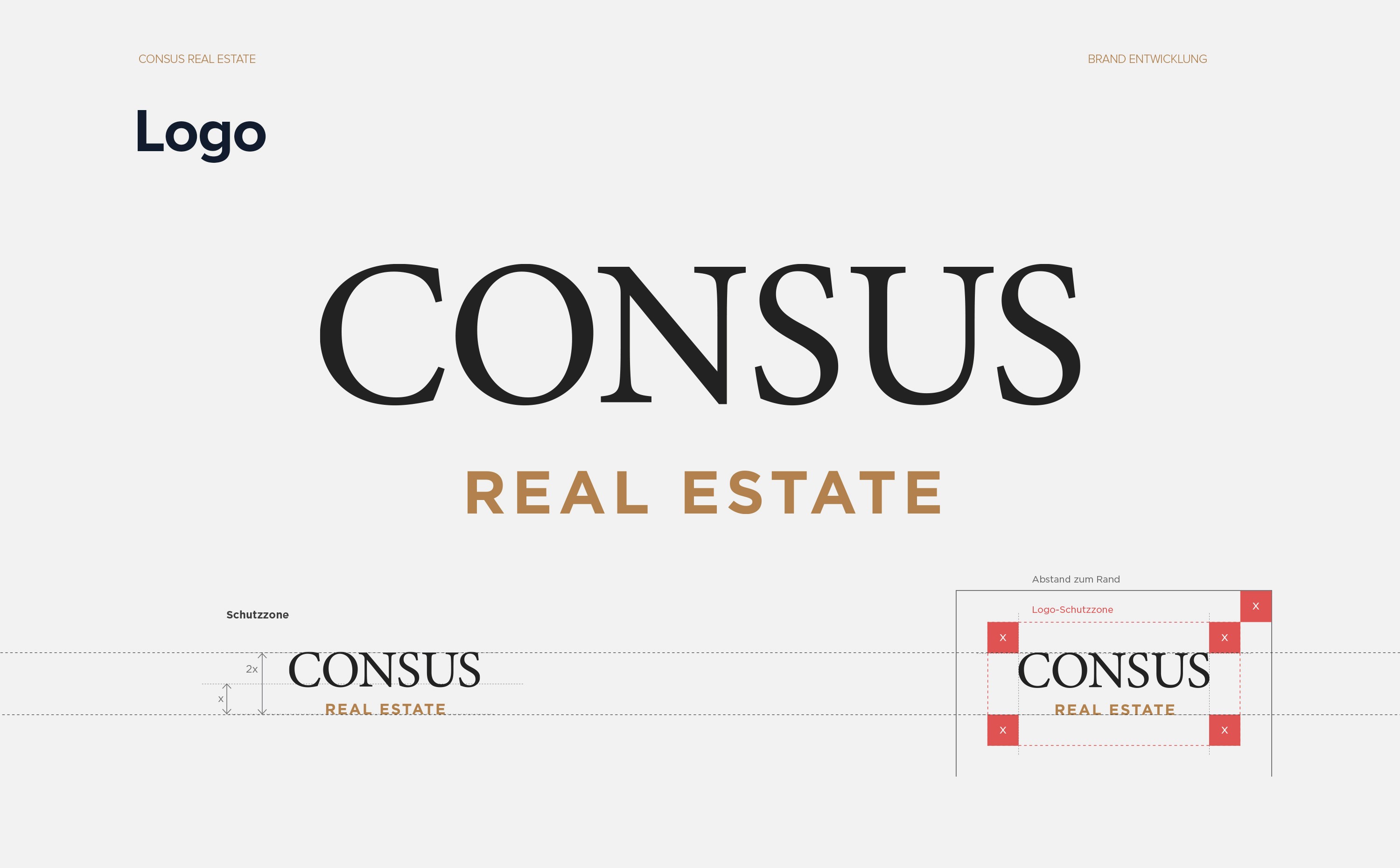 Logo Design für Consus Real Estate – modernes, architekturbezogenes Markenzeichen im neuen Corporate Design.