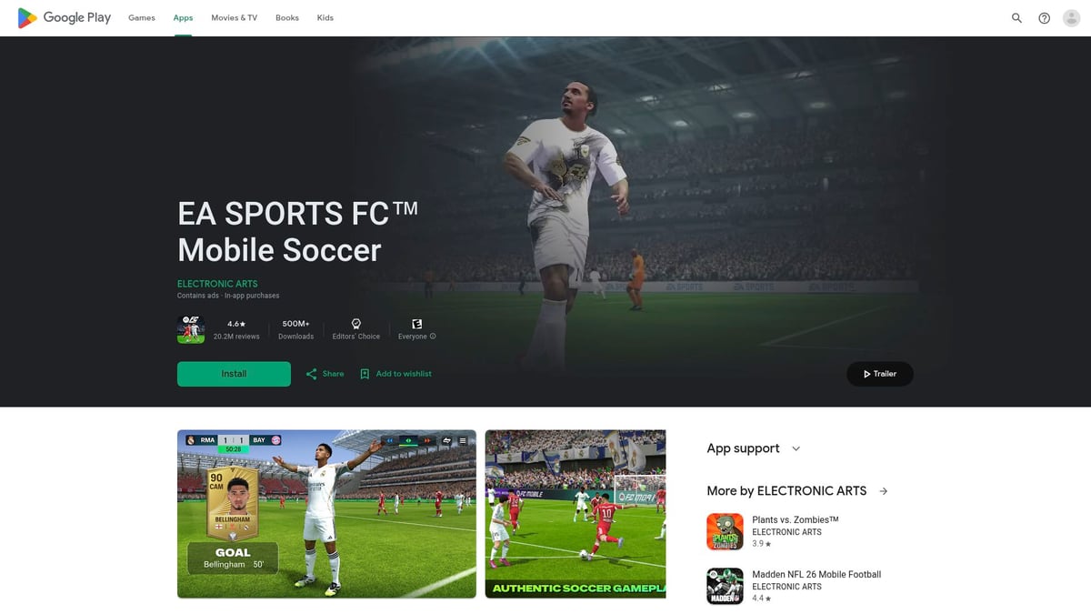Top 10 Soccer Games App Picks to Play in 2025 - EA SPORTS FC™ Mobile Soccer