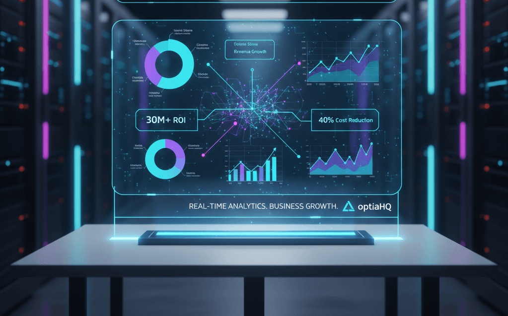 Dashboard showing MRR of $69,897 and 1206 active users with an upward trend graph.