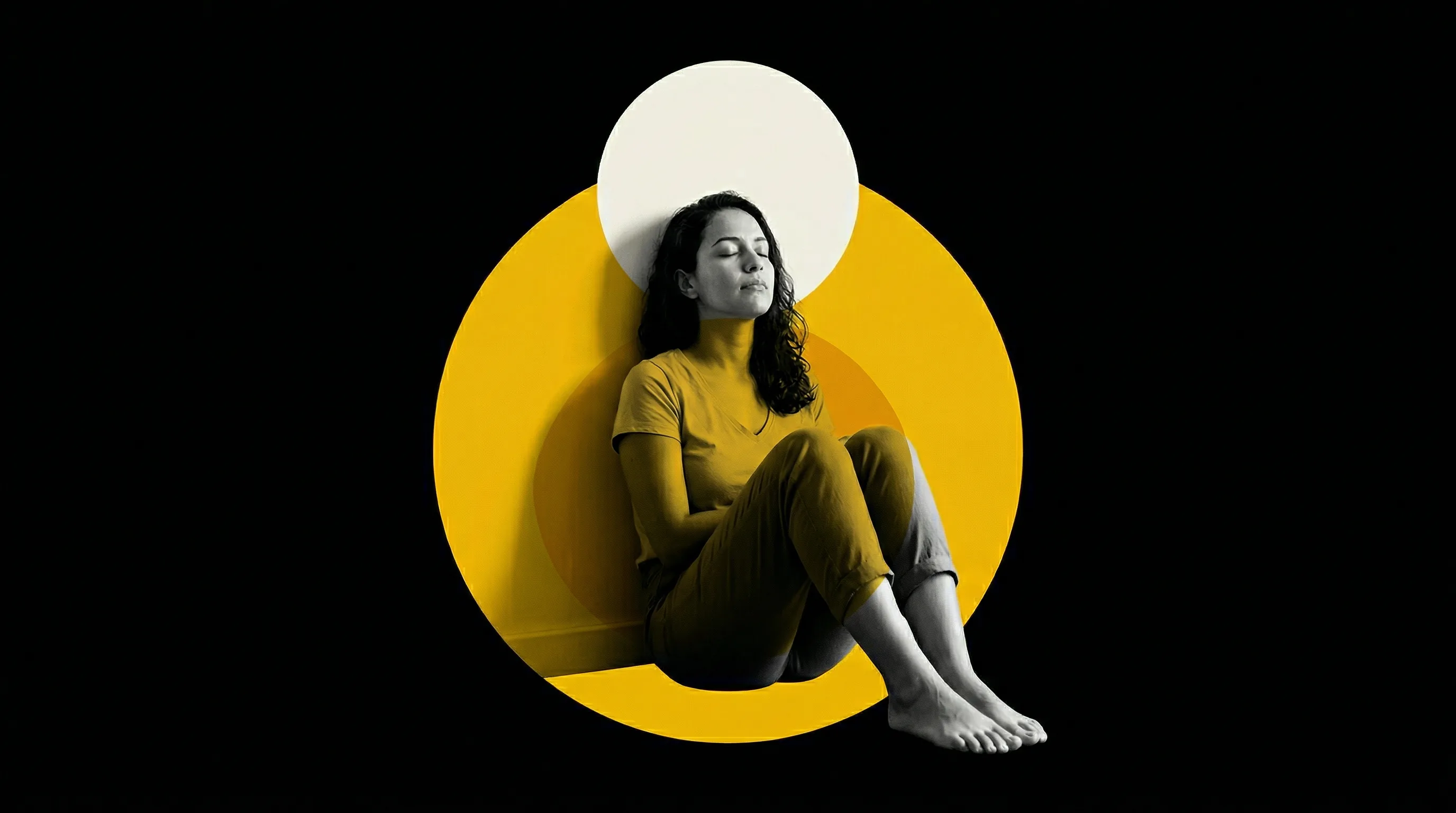 Ilustração editorial sobre presença autêntica além da pressão por ser extraordinário