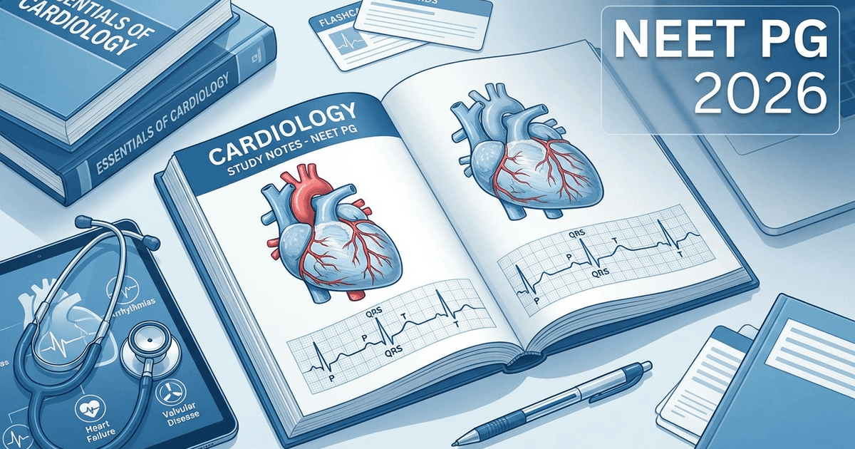 Cover: How to Prepare Cardiology for NEET PG 2026: Complete High-Yield Strategy
