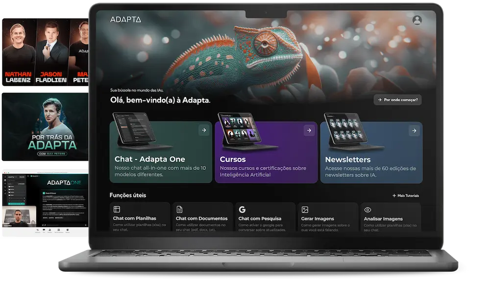 Notebook mostrando Adapta ONE