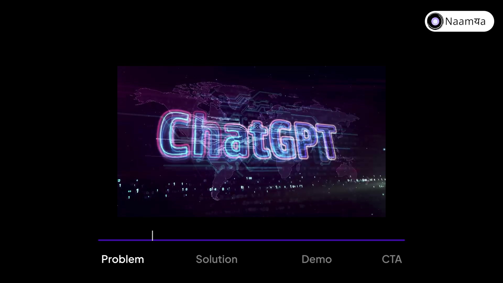 Nudge AI problem visualization in motion graphics