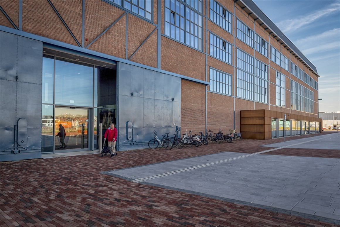 Photo of the former Heavy Sheet Metal Workshop, which is now a residential care center in Vlissingen