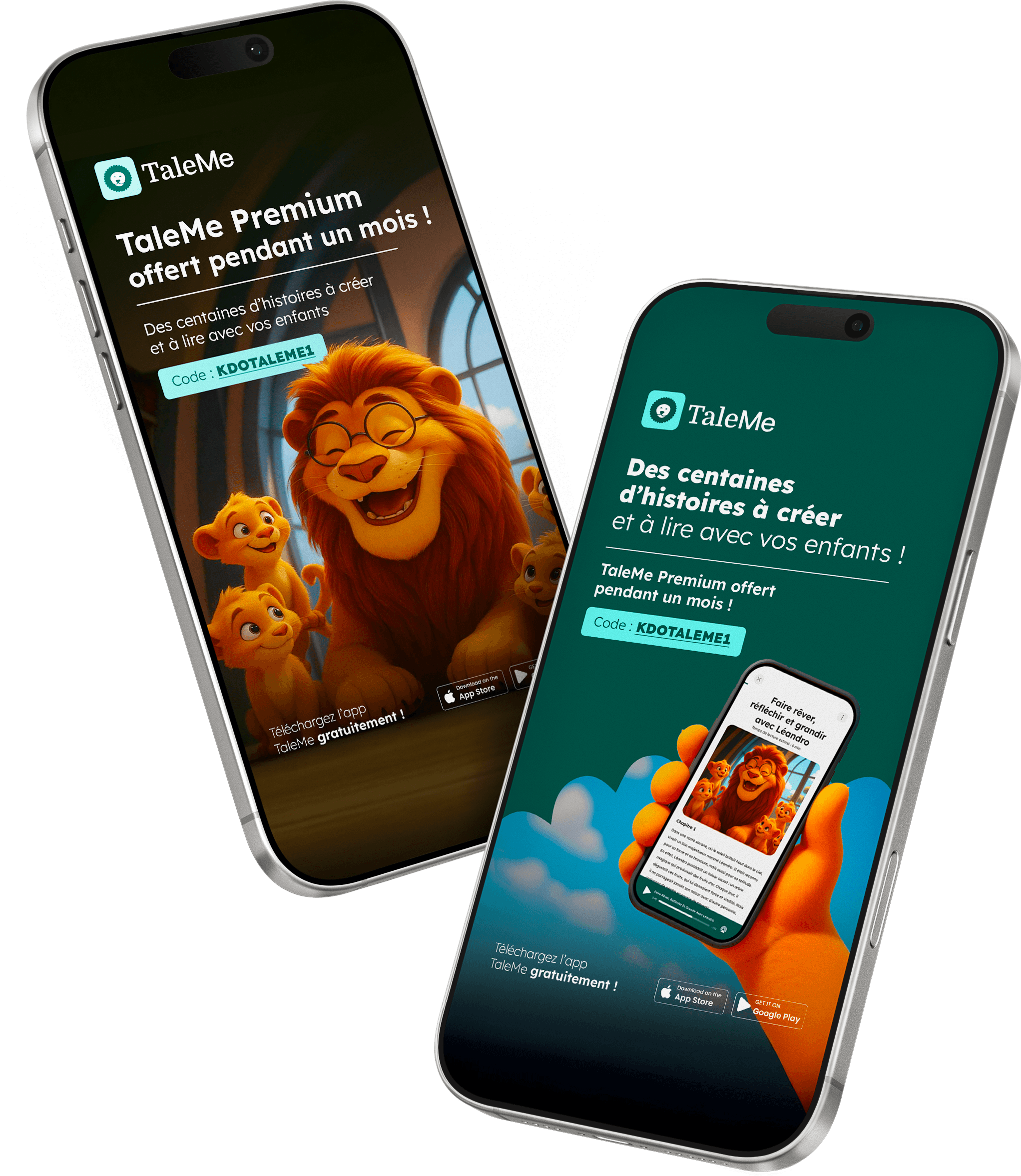 Création de templates graphiques et d'assets visuels pour l'acquisition mobile TaleMe