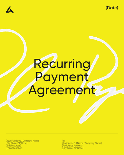 Recurring Payment Agreement