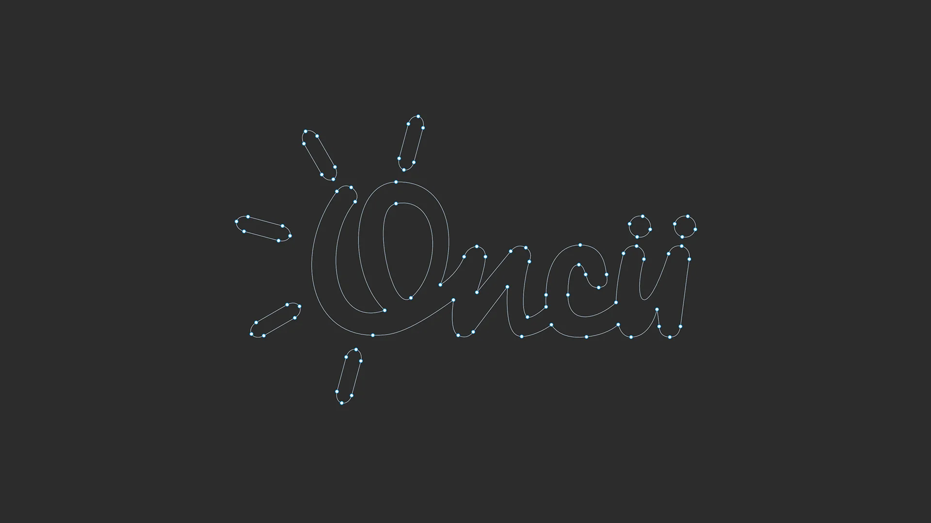 Logo xray with pen tool