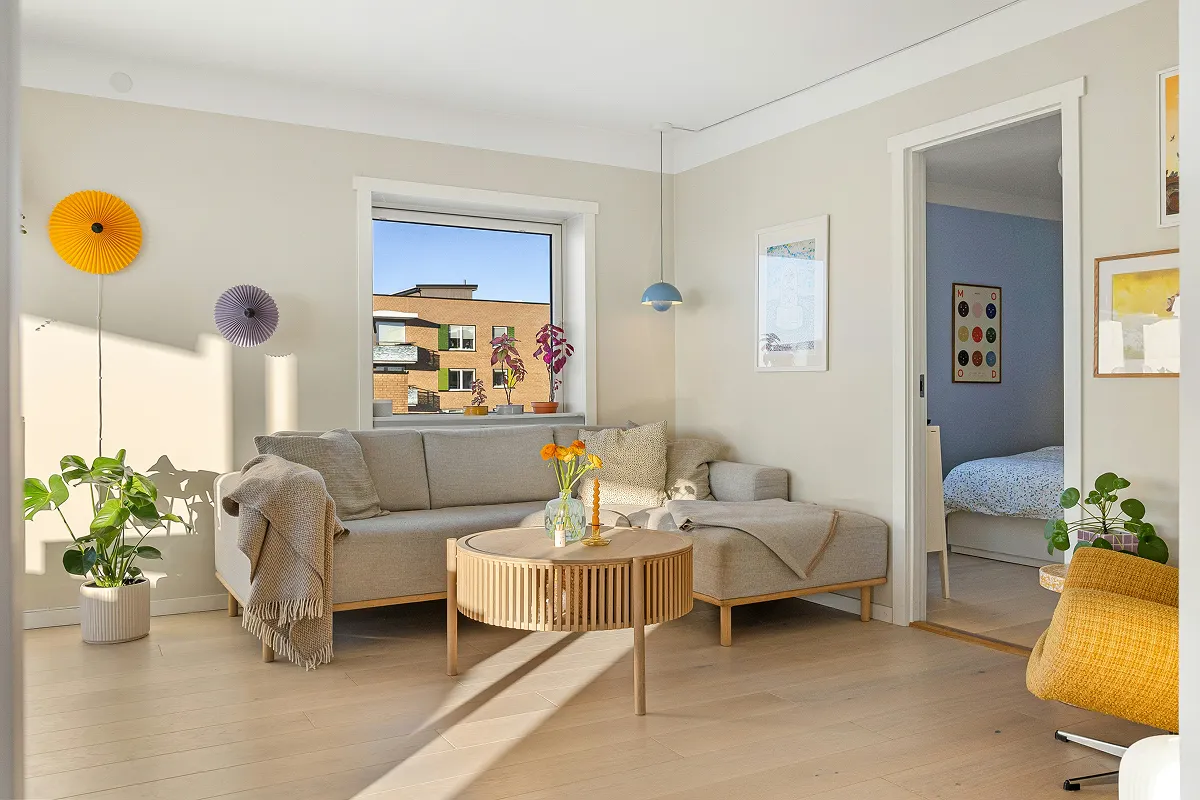 Fun, colorful, modern, small apartment