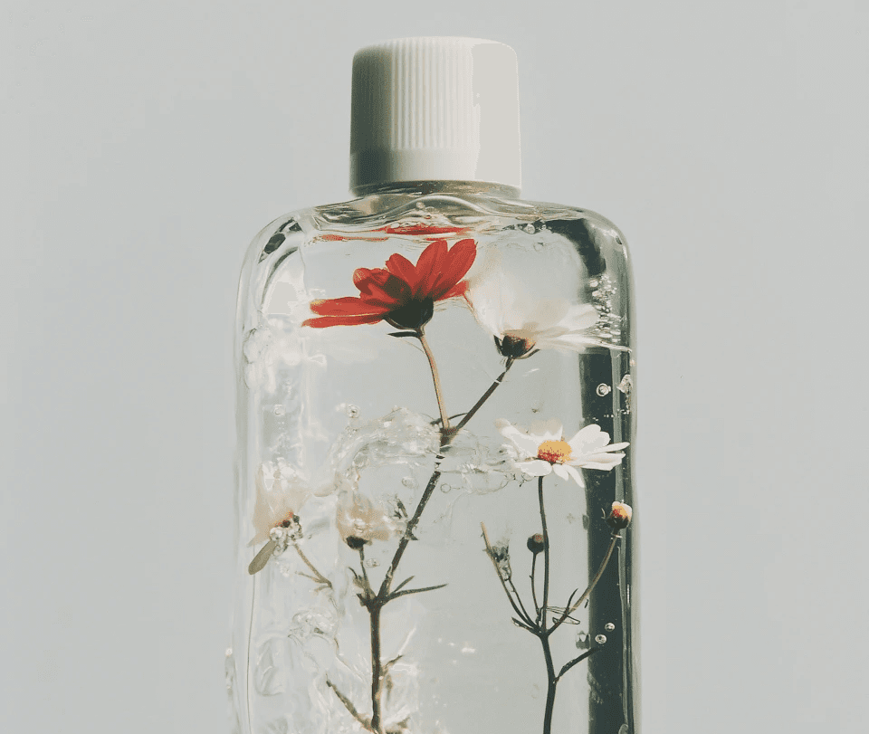 Floral bottle art