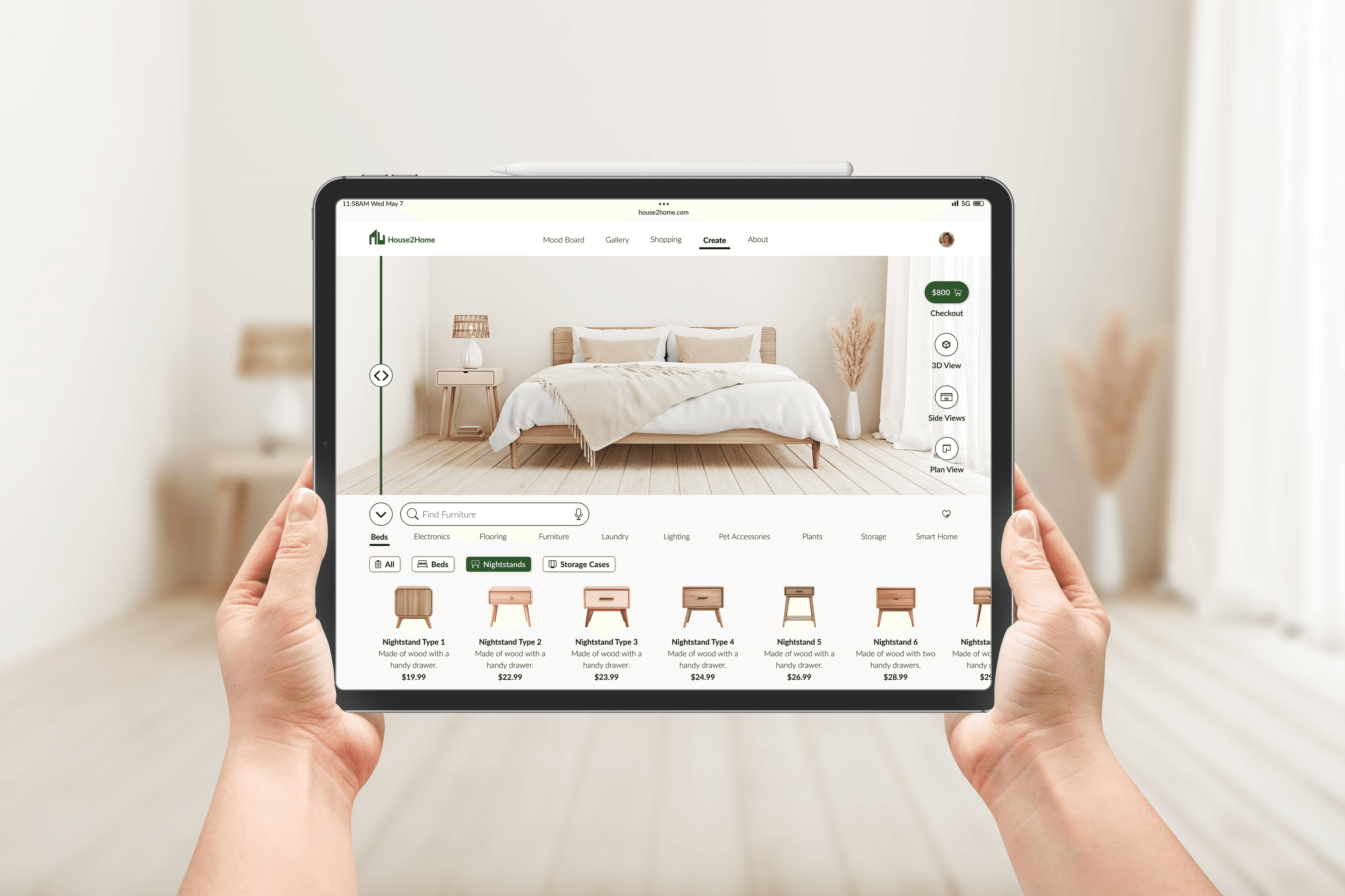 H2H Create Room Mockup