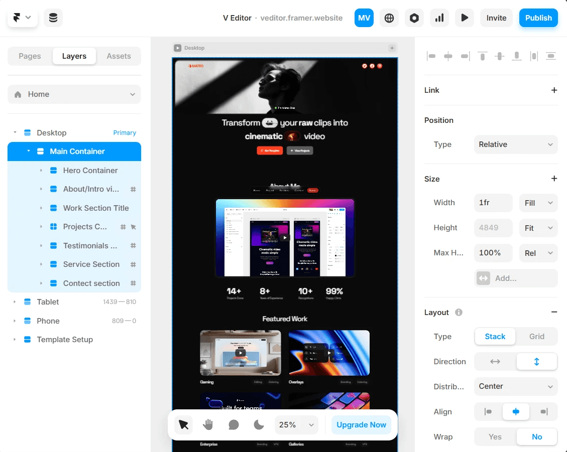 Landing page reference