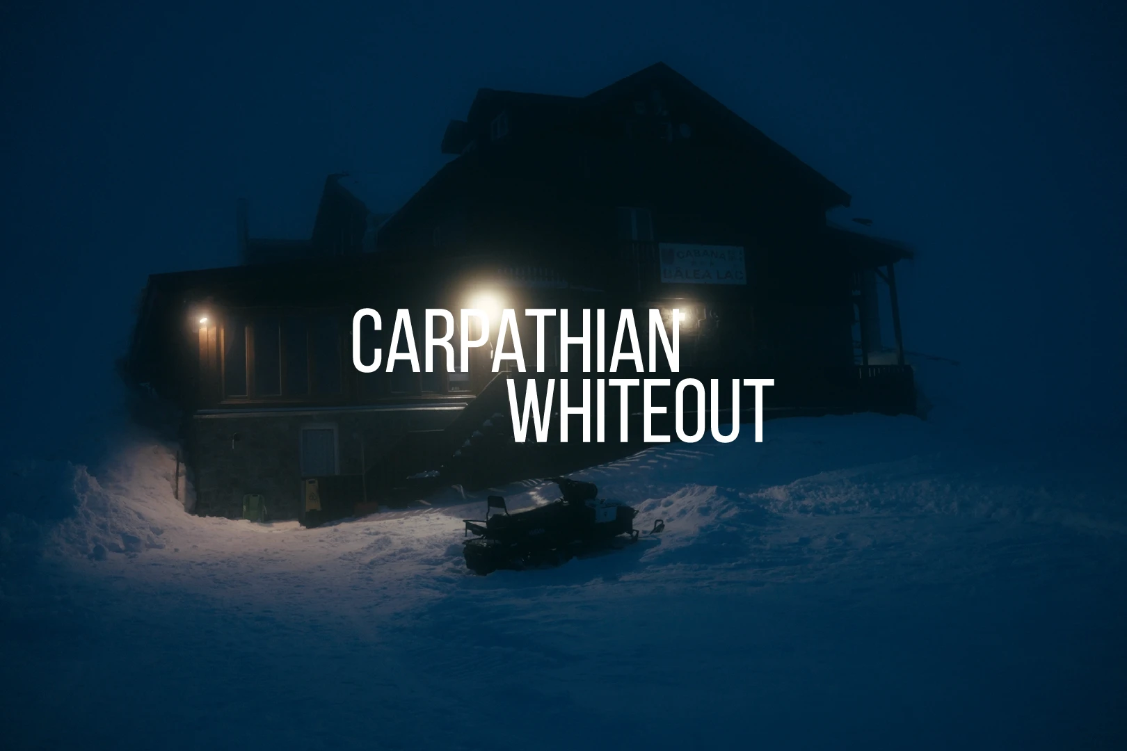 Carpathian Whiteout — picture of snow groomer