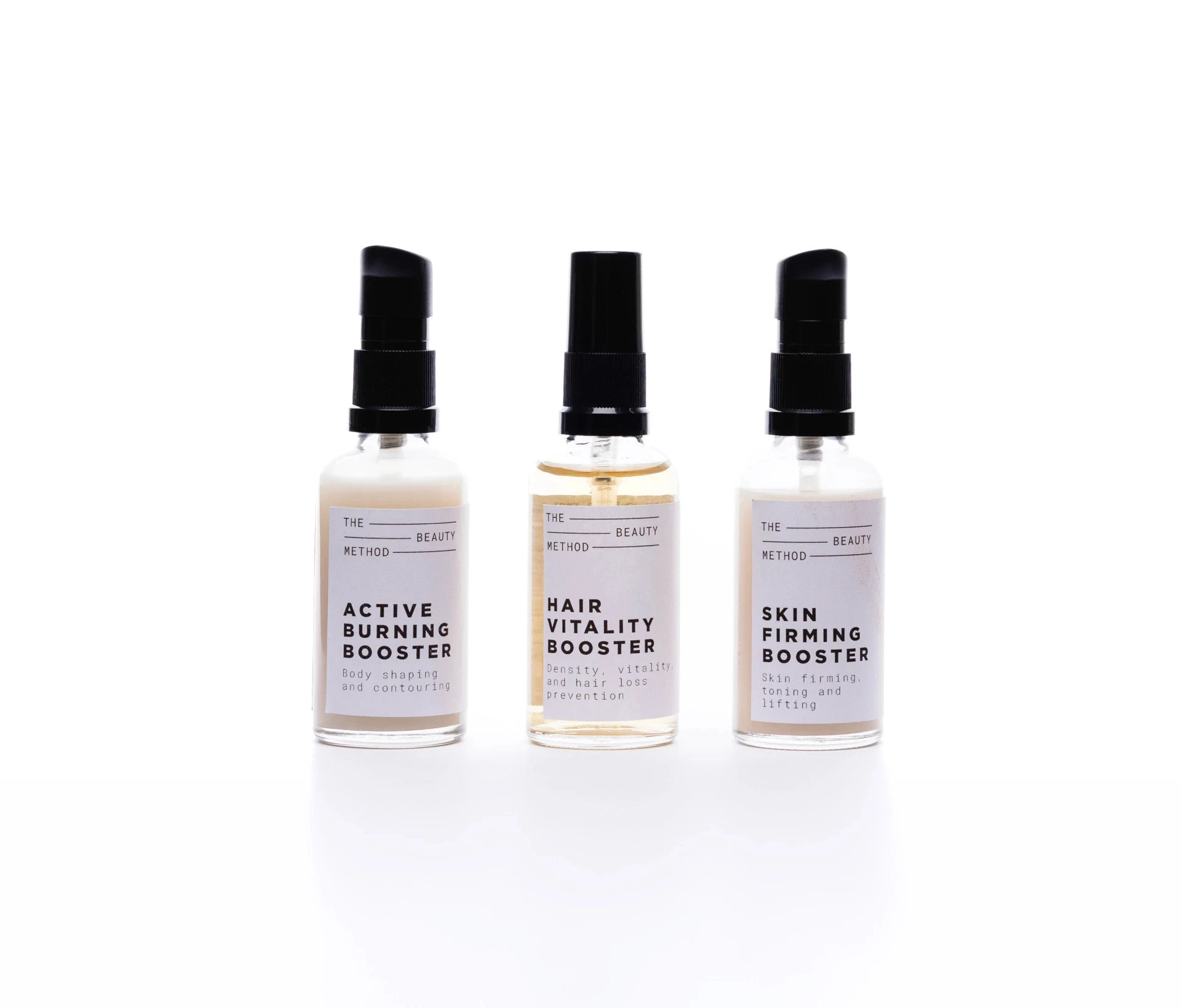 Beauty Method product packaging by a freelance packaging designer Barcelona.
