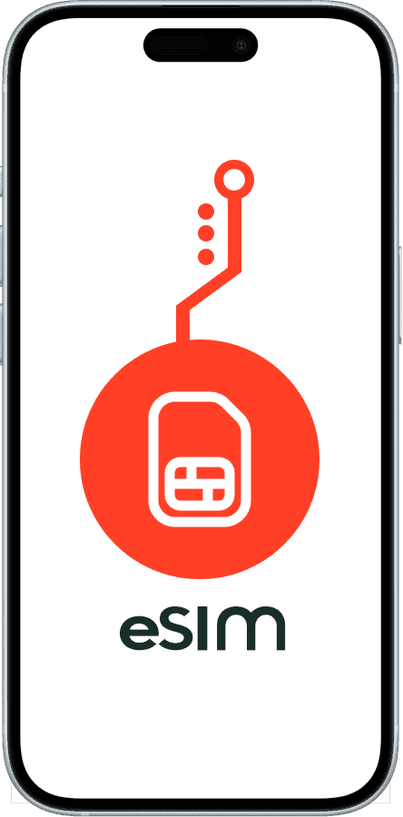 A phone with an eSIM