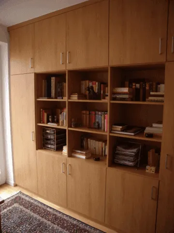 cabinet with integrated shelf