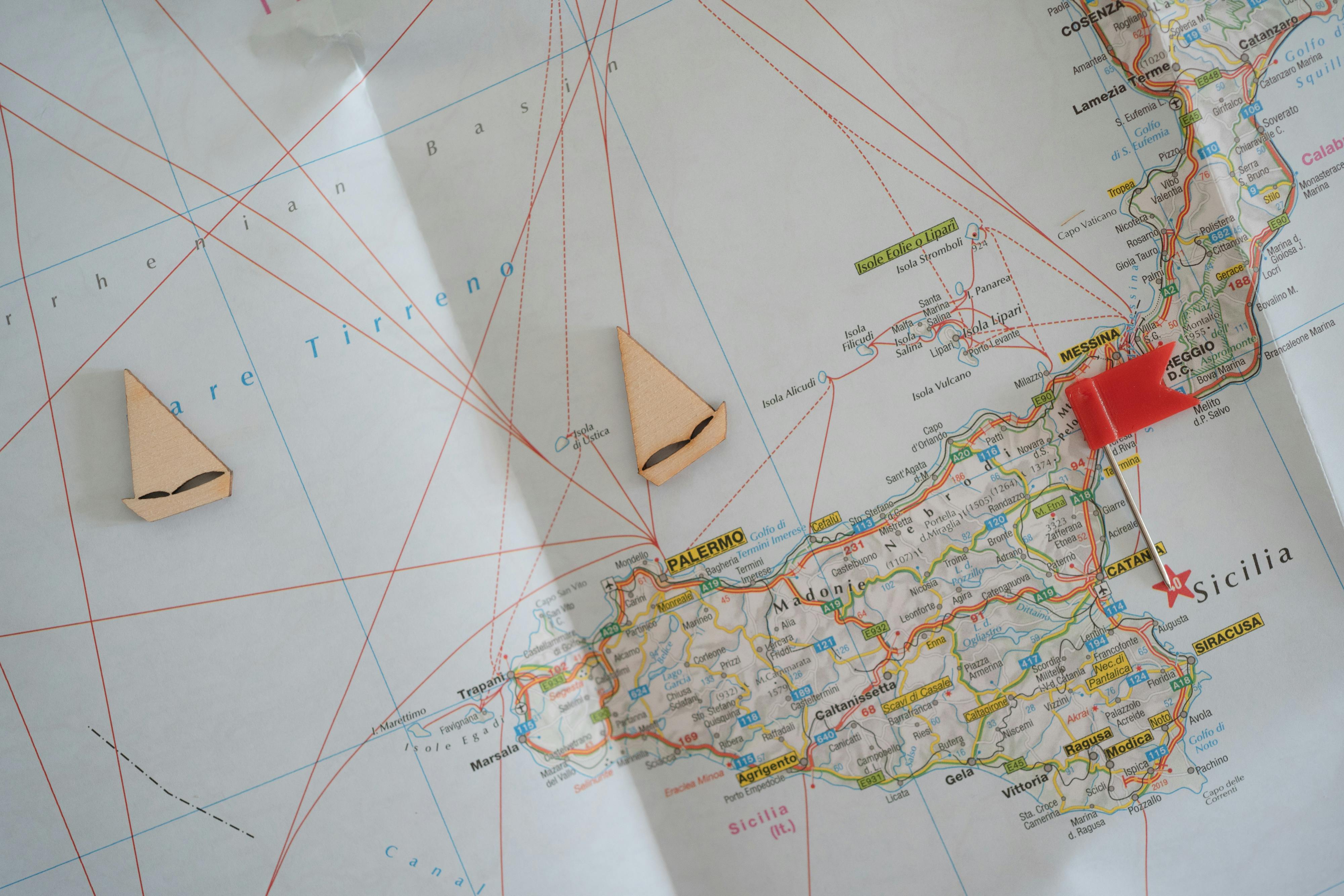 Map of Sicily