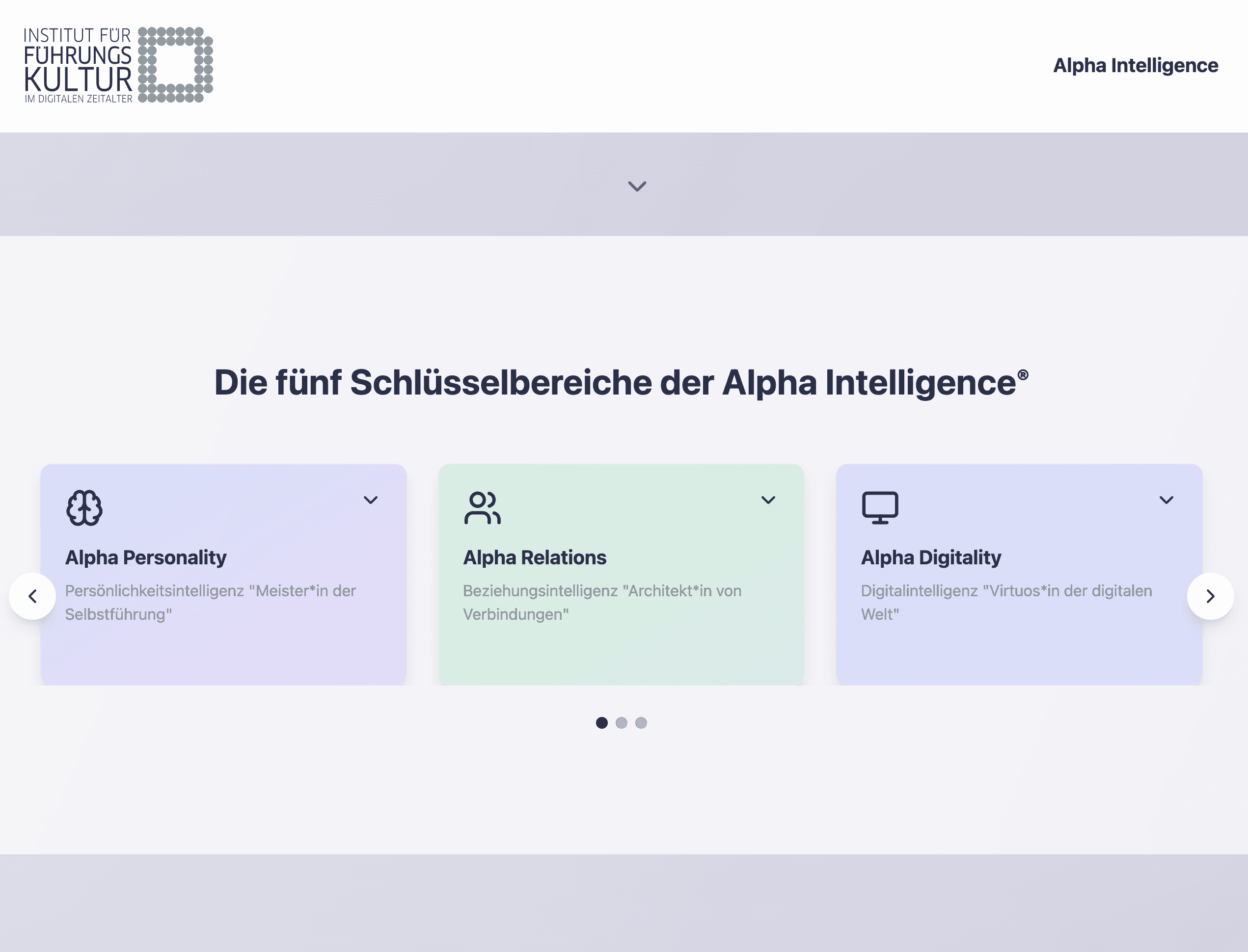 Screenshot der E-Academy