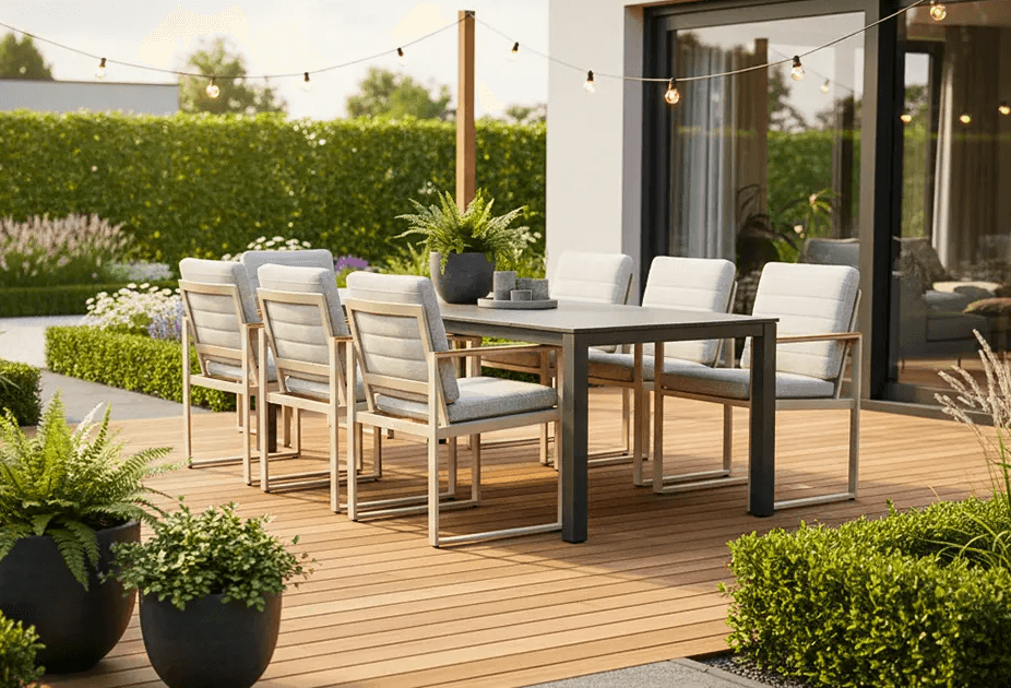 Comfortable outdoor garden chair from Lifestyle Faro with a modern design.
