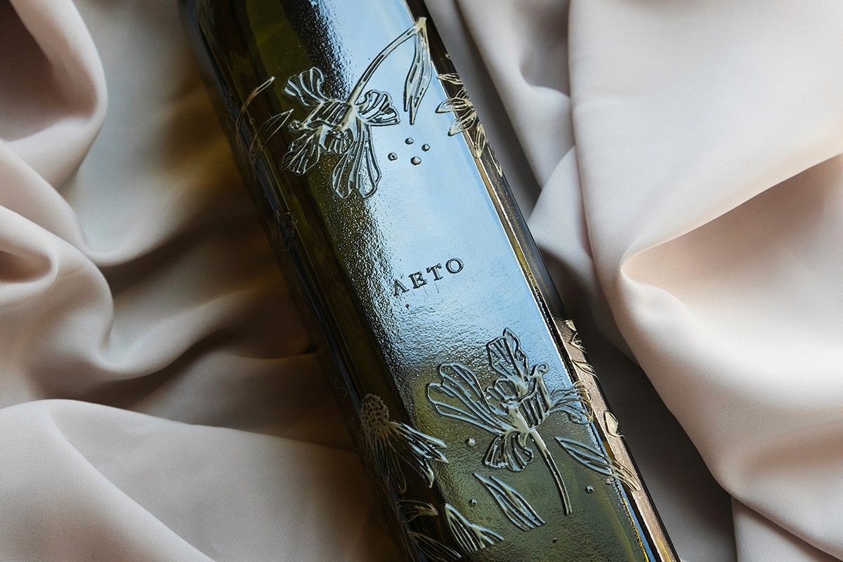 Uv dtf stickers, labels for Beverage brand printed on glass with uv dtf printing.