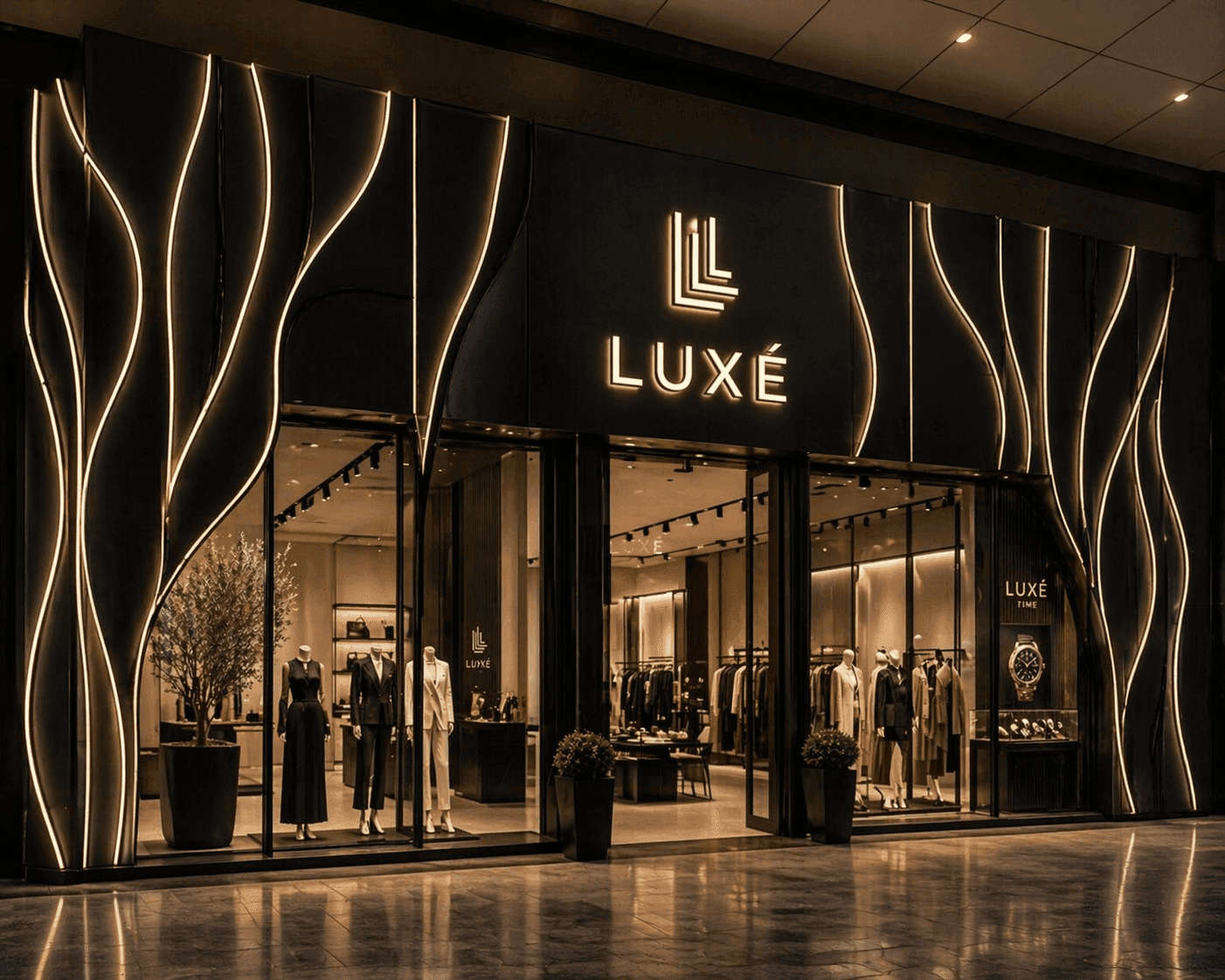 Exterior front store