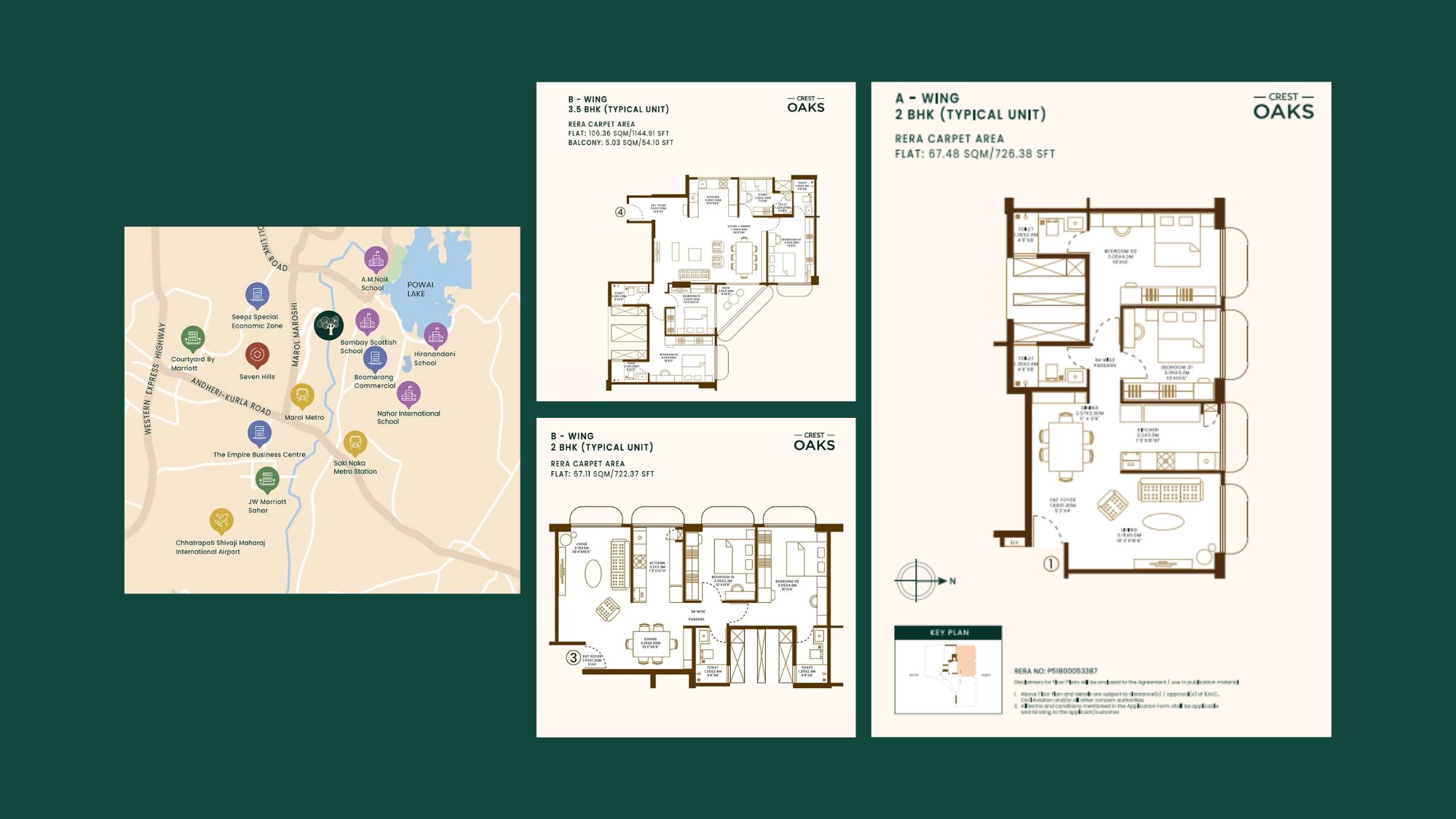 Crest Oaks: Brochure and Map Design