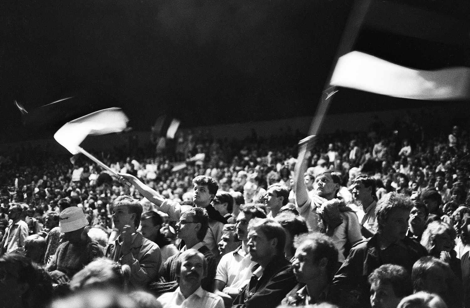 Laulukaare all rahvas laulmas, Eesti lipud lehvivad