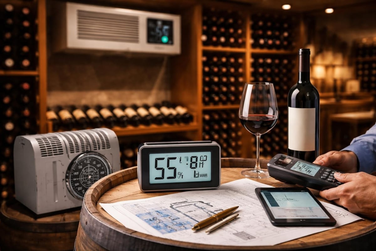 Wine cellar climate control systems