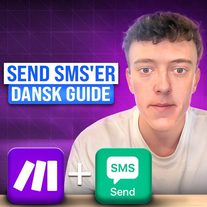 Guide til at sende SMS’er med automatisering i Make.com