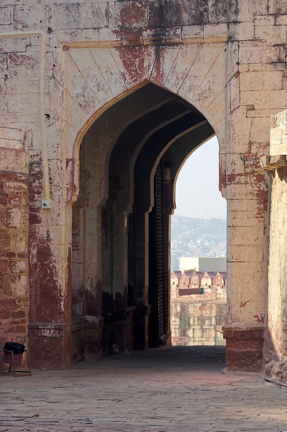 architectural photography of bride