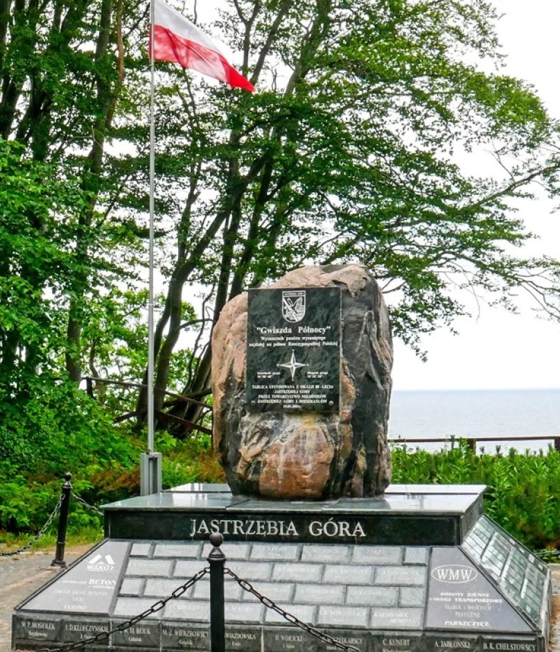 Gwiazda północy - obelisk w Jastrzębiej Górze