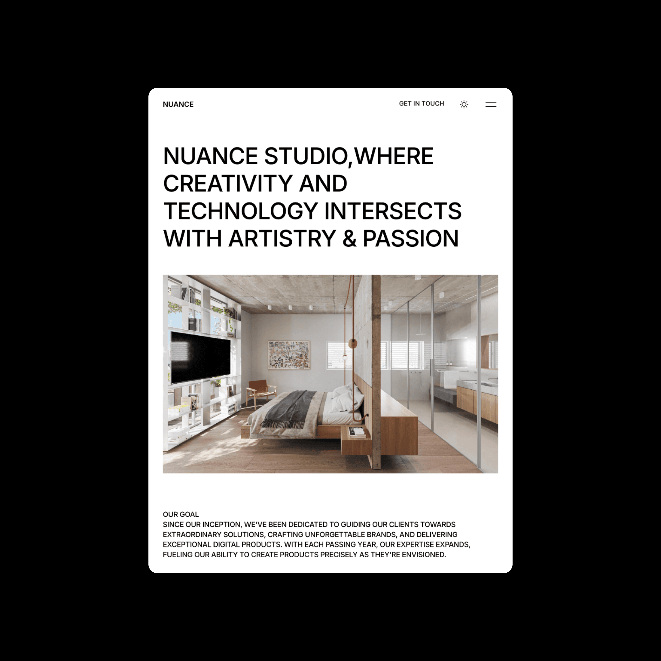 I pad version of the website