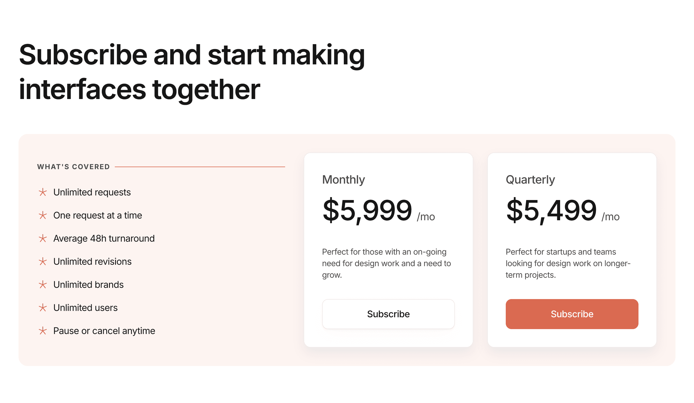 Pricing Component / 003