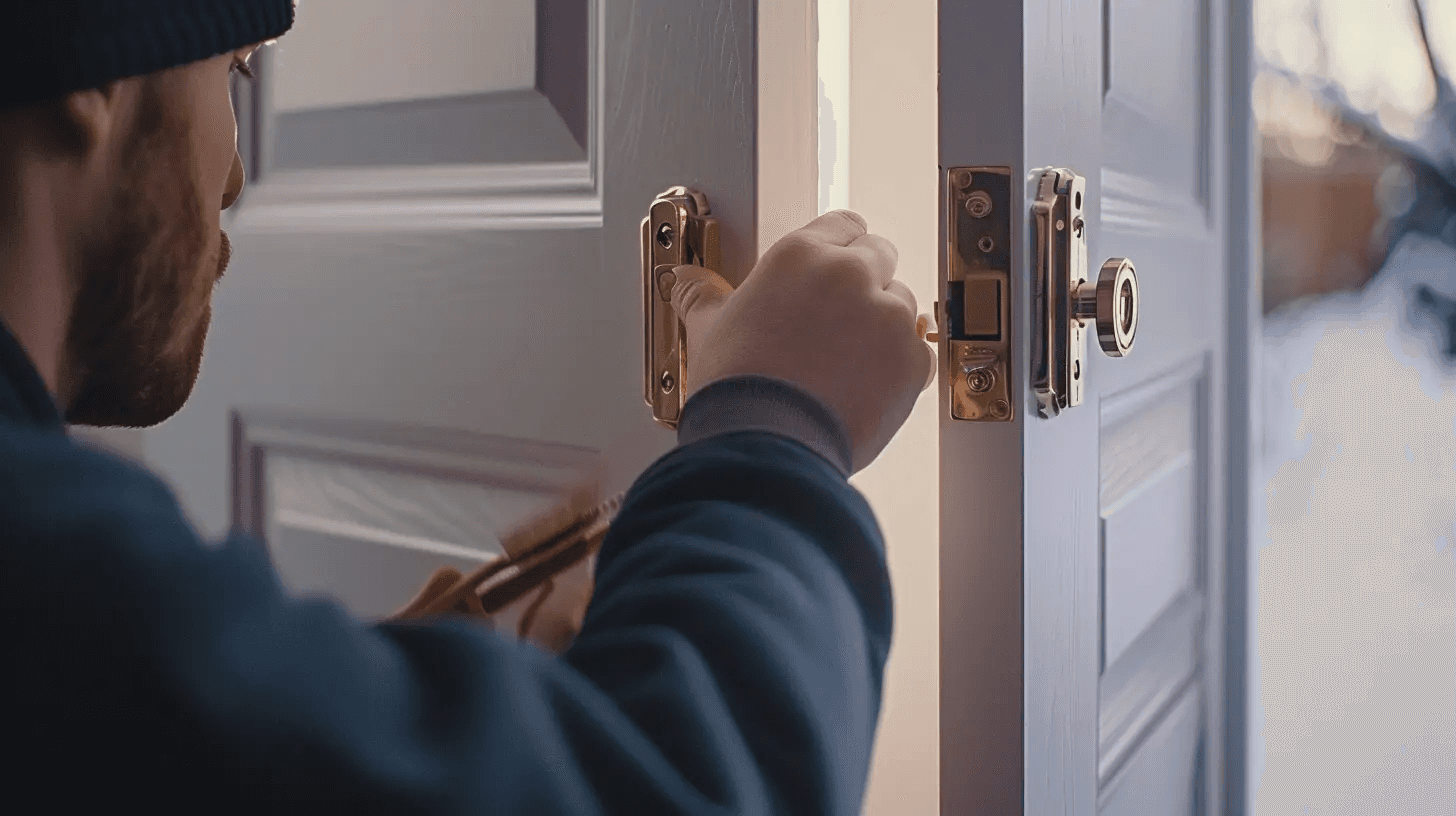 reinstalling-freshly-painted-door