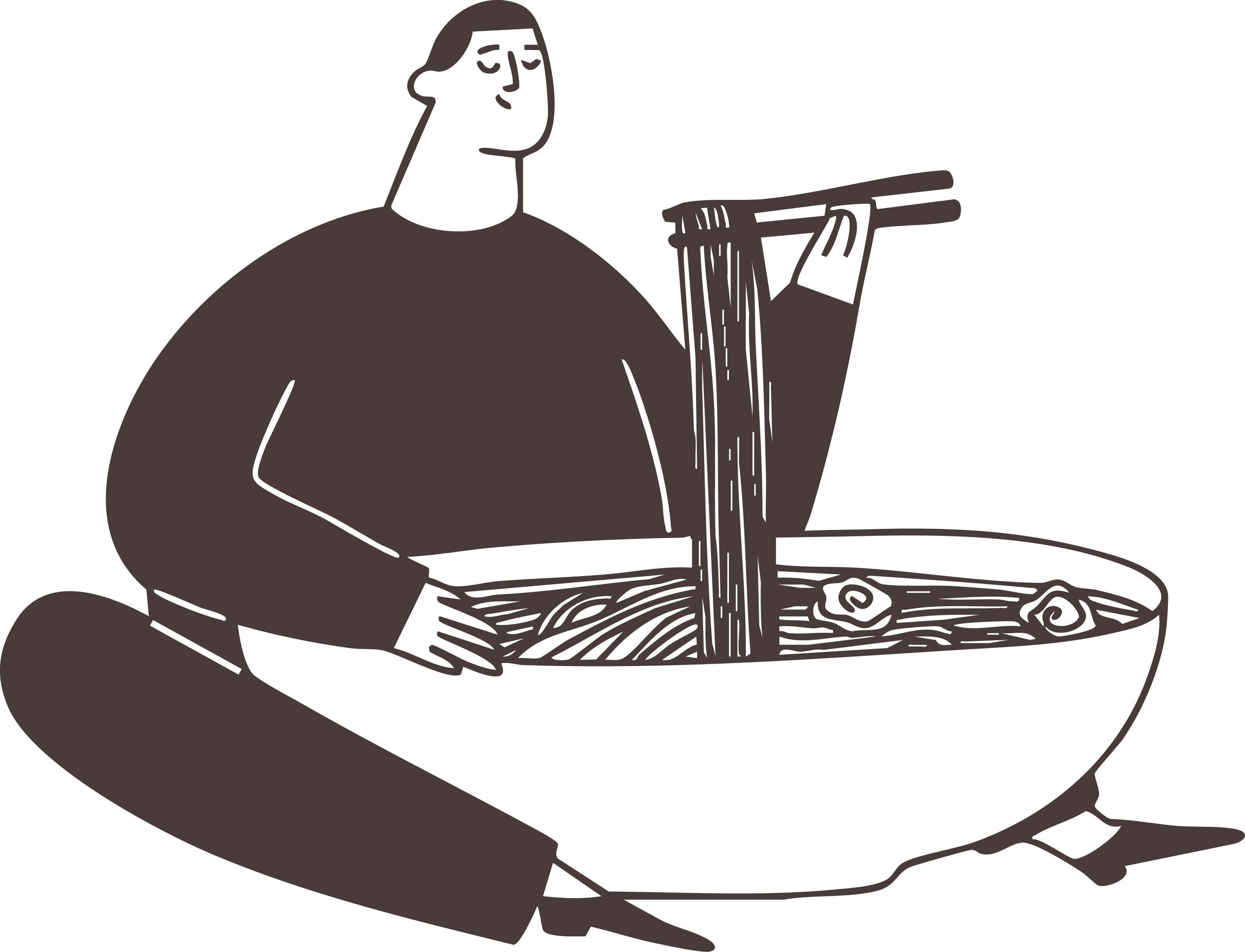 illustration of a dancing man