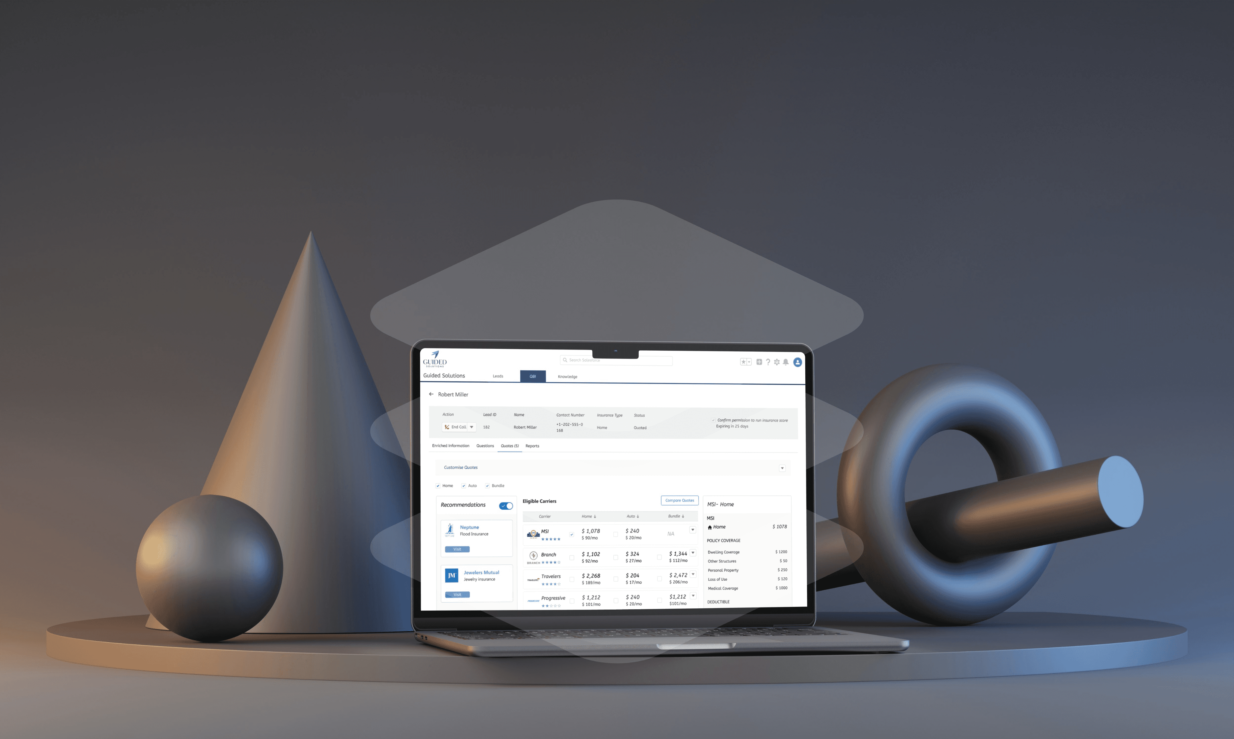 A mockup for iPhone on a table