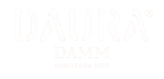 daura damm logo white