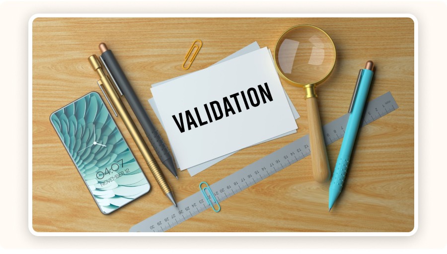 The word “VALIDATION”