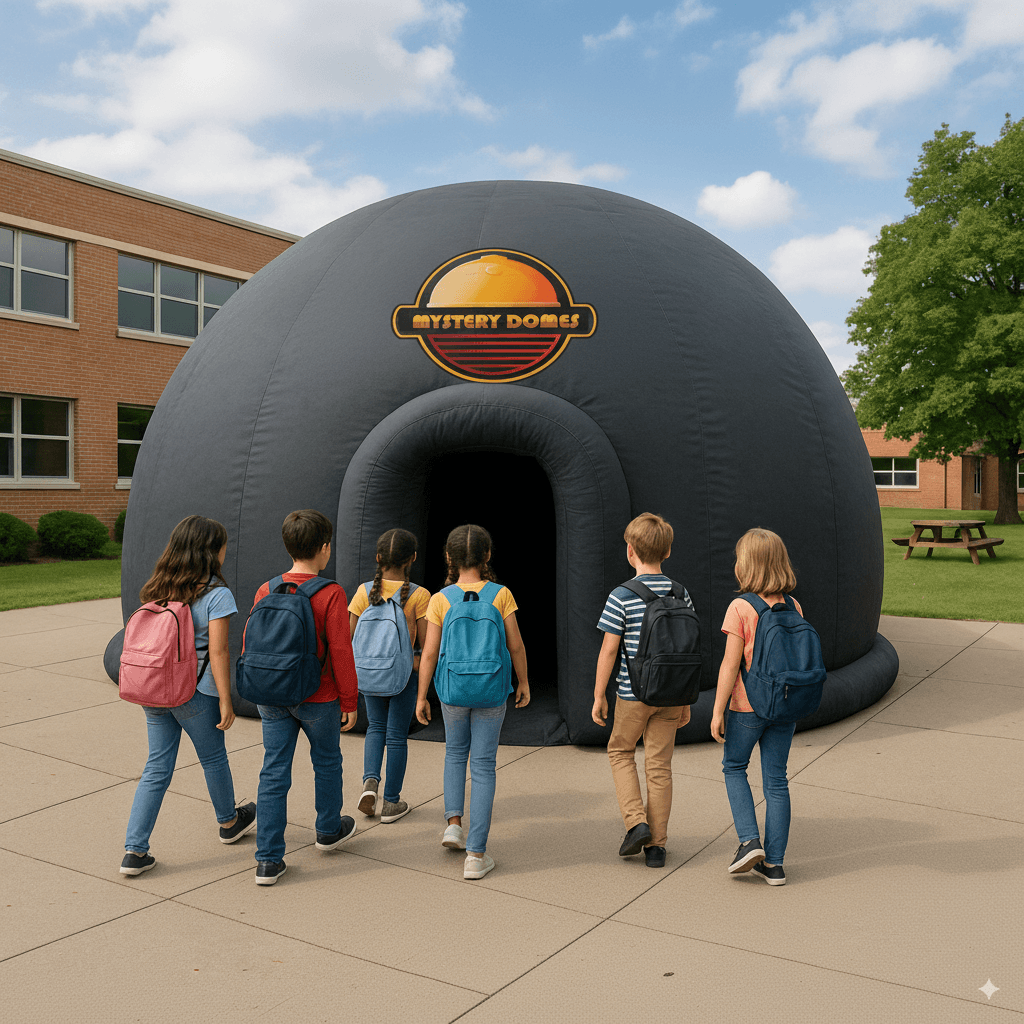 Mystery Domes inflatable portable planetarium Qatar