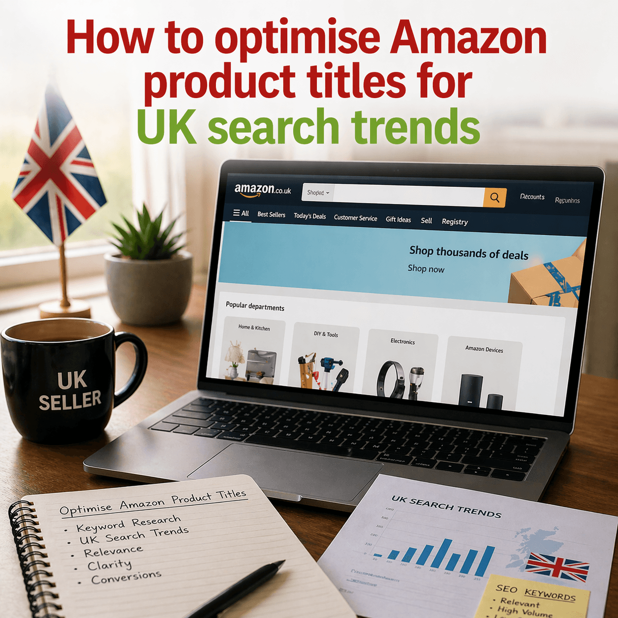 Amazon product title optimization for UK search trends