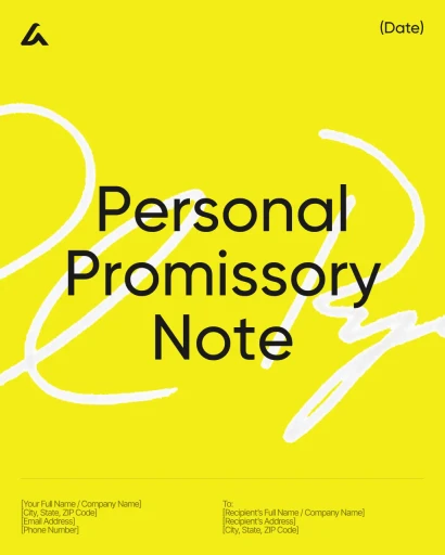 Personal Promissory Note 